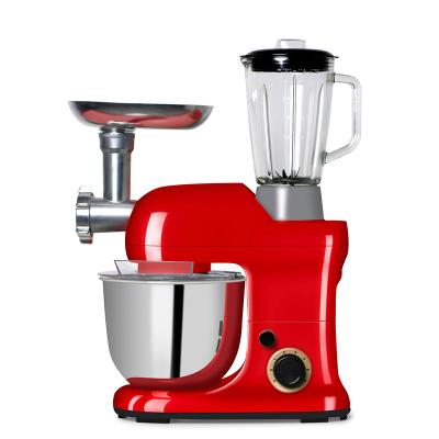 China Tilt Head Design 1300W Multi-funtional 5Liters Mini Dough Mixer with Grinder Machine and Mixer for sale