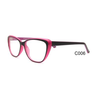 China Optical Frames CP Material Nice Color Cat Shape Good Quality Injection Optical Frames for sale