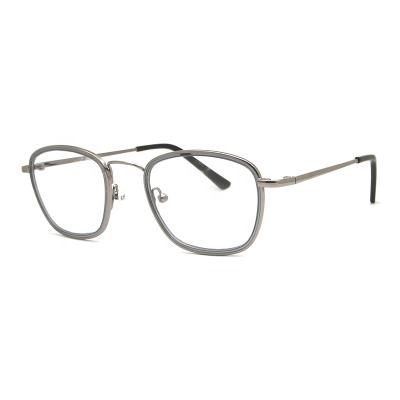 China 2019 Classic Designer Combine Fashion Nylon Acetate Eyewear Optical Metal Frame for sale