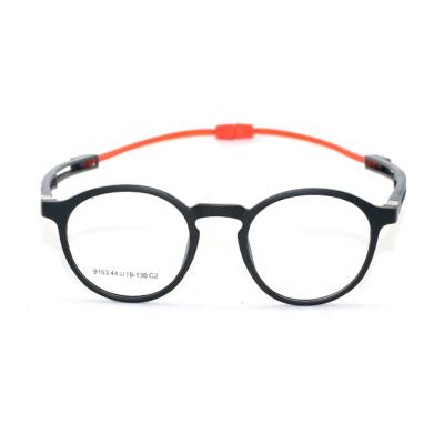 China For Eyewear Adjustable Magnetic Round Eyewear Teenage TR90 Anti-Drop Eyewear Child Optical Frame Popular Glasses Flex Hinge for sale