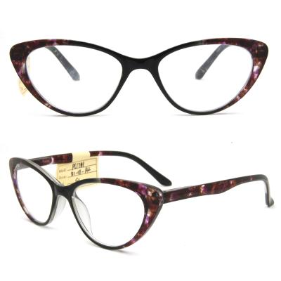 China For new 2018 optical frame eyewear TR90 cat eye shape optical frames color plastic glass fashionable eyeglasses for woman italian style for sale