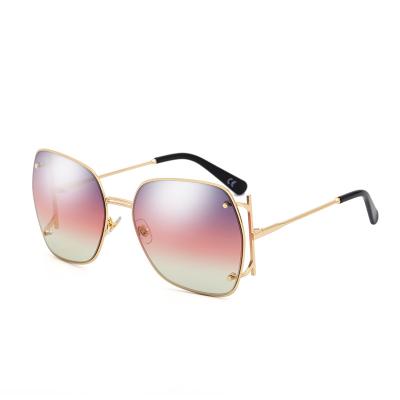 China New fashion sunglasses sunglasses shape optical sunglases large frame fashion irregular sunglasses for ladies for sale