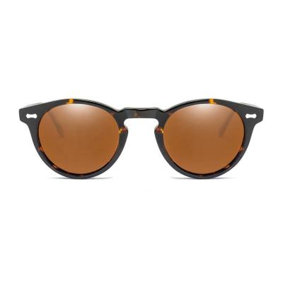 China For Vintage Wearing Sunglasses Custom Sunglasses Laser Shape Retro Round Acetate Sunglasses for sale