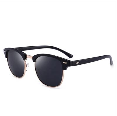 China Fashion Sunglasses Man Black Metal Classic Style Polarized Sunglasses UV400 For Wholesale for sale