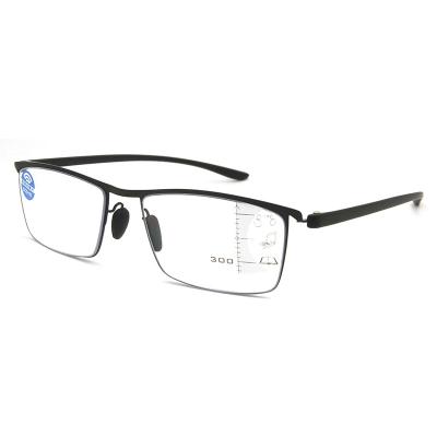 China Other Sports Reading Glass Half-Rim Progressive Multifocal Reading Glasses For Reading for sale