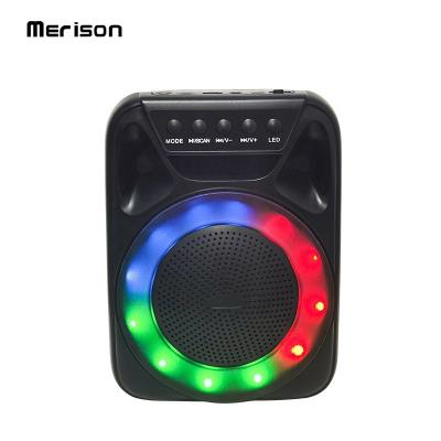 China Gaming video custom logo small portable bluetooth outdoor wireless speaker with LED colorful flashing light for sale