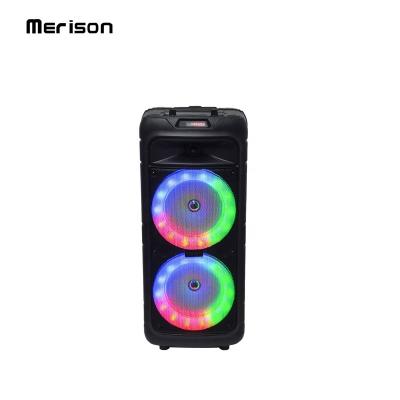 China 24W Party Function 24W Party DJ Trolley Rechargeable Colorful Loudspeaker Portable Outdoor Karaoke LED Speaker With MIC for sale