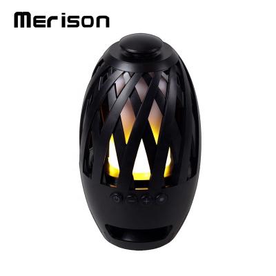 China Outdoor Phone Function Party Fire Lamp bluetooth Speakers With Led Flame Light for sale