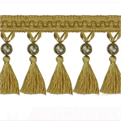 China Mobile phone top grade cotton curtain tassel best-selling fringe for sale