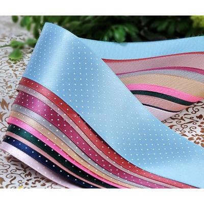 China Light and sparkle and incease the festival touch. Chinese silk satin double face multi color plain plain satin ribbon for decoration for sale