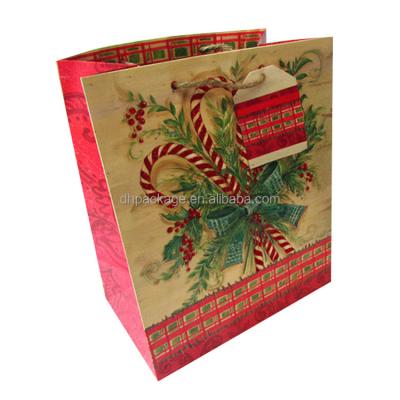 China Recycled Materials Wholesale Custom Printed Flower Recycled Kraft Paper Bag for sale