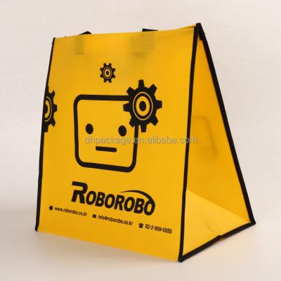 China Handled Multi Purpose Colored Customize Eco Friendly Yellow Non Woven Tote Bag for sale