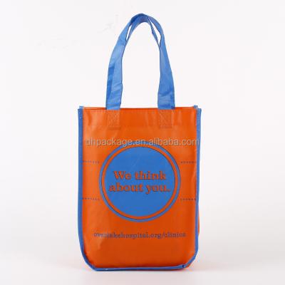 China Handled Factory Supply Customize Laminated PP Non Woven Shopping Bag With Round Bottom for sale