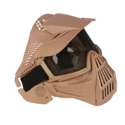 China Custom Hot Selling Airsoft Military Tactical Paintball Full Plastic Protective Face Mask for sale