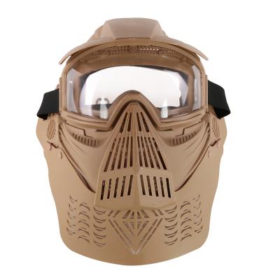 China Hot Selling Paintball Tactical Reusable Military Tactical Full Face Air Scrubber Face Plastic Protective Protective Mask for sale