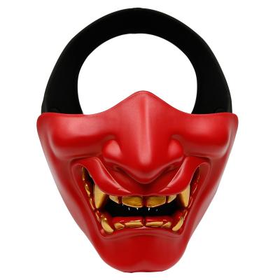 China Low Price Eco-Friendly Halloween Masquerade Party Costume Customized Size Scary Ghost Cosplay Face Mask for sale