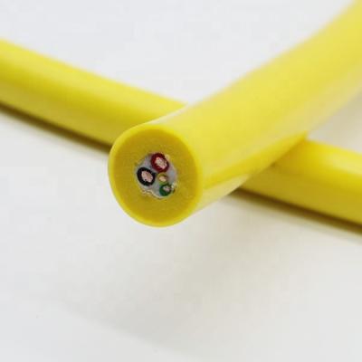 China 2 core marine power cord with 1 twisted pair tether underwater rov neutral buoyant cable twisted pair for sale