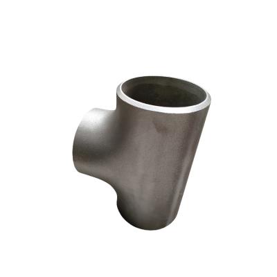 China Petroleum Hot selling ASME B16.9 Carbon Steel stainless steel Pipe Fitting Butt weld Straight Reducing Tee for sale