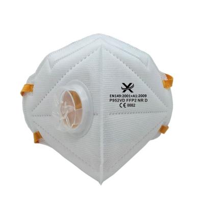 China High Effective Filteration > 94% CE EN149 Certified Anti-dust FFP2 NR D Disposable Industrial Respirator Dust Mask for sale