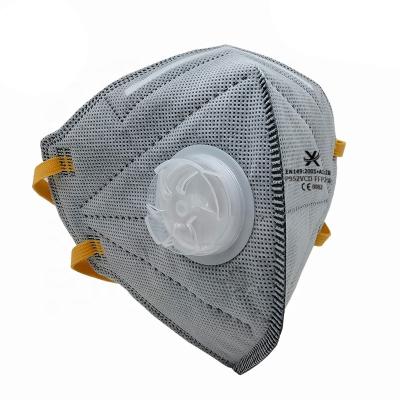 China High Effective Filteration > 95% ISO Factory custom Anti-dust industry EN149 FFP2 NR D Disposable Carbon Mask Respirator for sale