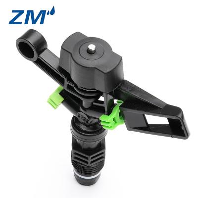 China High Quality Double Nozzle 1/2 Male Thread Impact Sprinkler Plastic Sprinkler Nozzle for sale