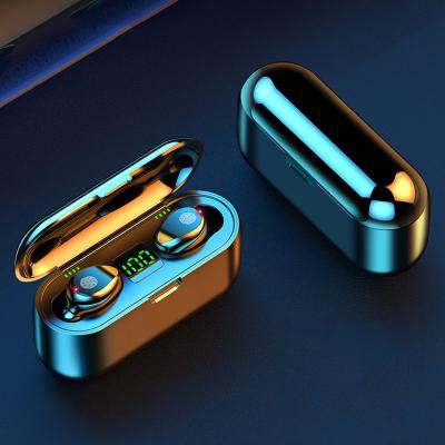 China 2021 newcomers V5.1 bass earplugs powerful bluetooth earphone stereo blutooth wireless earplug earphone for sale