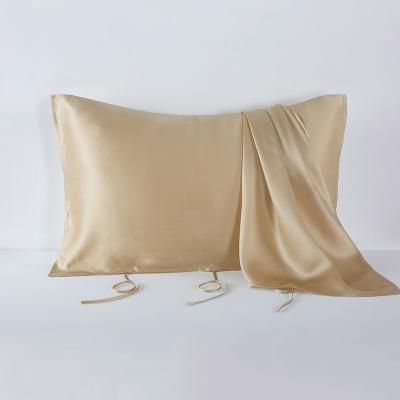 China Viable OEKO-Tex Certified 100% 22MM Mulberry Silk Pillow Case Single Side Luxury Silk Pillowcases for sale