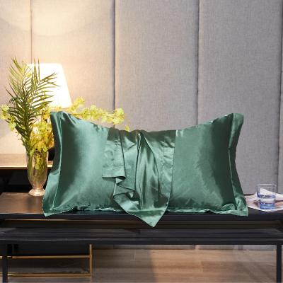 China Sustainable High Quality Multi Colors Satin Pillow Case With Envelope Opening for sale