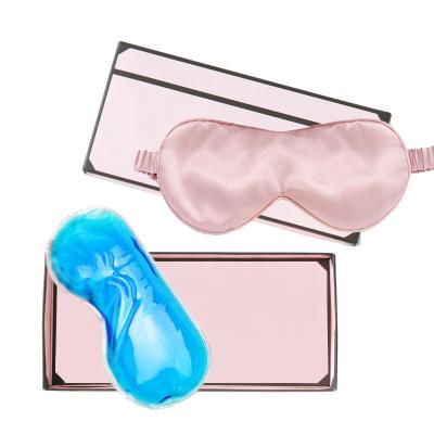 China New Anti-puffiness Eye Mask Cooling Blindfold With Ice Pad Eye Patch Eye Mask Travel Made Of Silk for sale