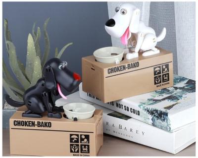 China Plastic Cartoon Dog Cash Money Box Coin Bank Piggy Bank Promotional Gift Customize Logo for sale