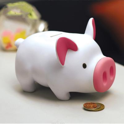 China Wholesale Custom Soft Plastic Piggy Bank Promotional Gift Pig PVC Piggy Bank Customize Logo And Color for sale