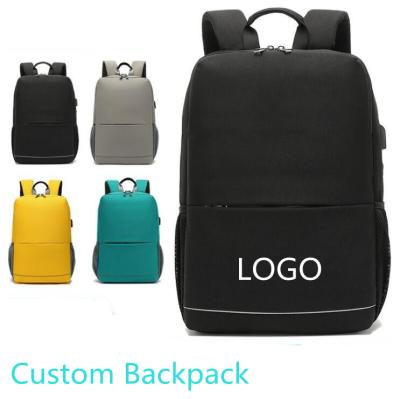 China With LOGO Business Laptop Bag Laptop Backpacks Custom USB Backpacks Waterproof Large Capacity Smart USB Computing Travel For Men for sale