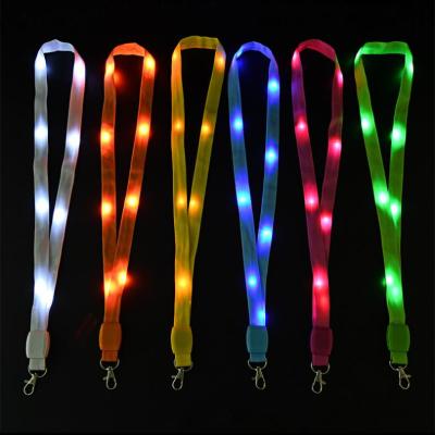 China Lanyard Wholesale Custom Printed Logo Lanyard Airbus Neck Lanyards Gift Landyard Accessories Metal Style Polyester LED Nice Strap for sale