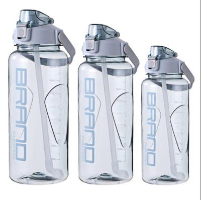 China Modern Custom Mug Logo Fitness Travel Bottle Custom Straw Bottle Outdoor Sports Water Plastic Sports Straw Bottle for sale