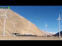 20KW Small Good Performance Solar Hybrid Pitch Control Wind Turbine Fan To Generate Electricity