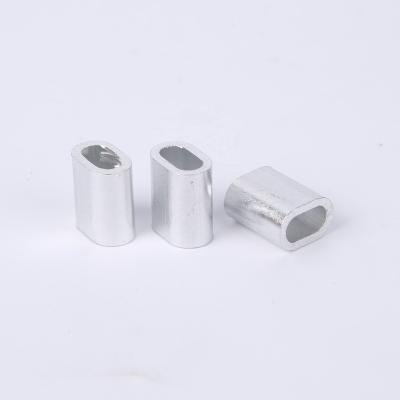 China Stainless steel 4-112mm Sleeve Oval Aluminium Ferrule For Wire Rope Ferrule for sale