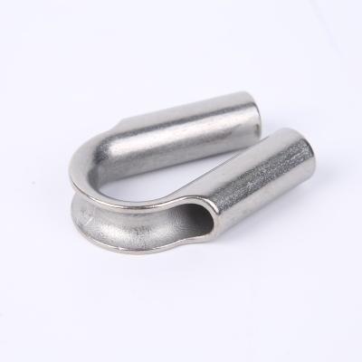 China Stainless steel European Hear Ring 304/316 Stainless Steel Cable Thimbles Wire Rope Thimble Rigging Hardware for sale