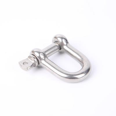 China Heavy Industry Dee Shackle Rigging Hardware Shackles 304 316 StainlessSteel Hexagon Socket Head Pin for sale