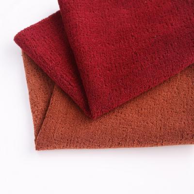 China Fire Retardant High Quality 100% Polyester Knitted Sofa Fabric Velvet for sale