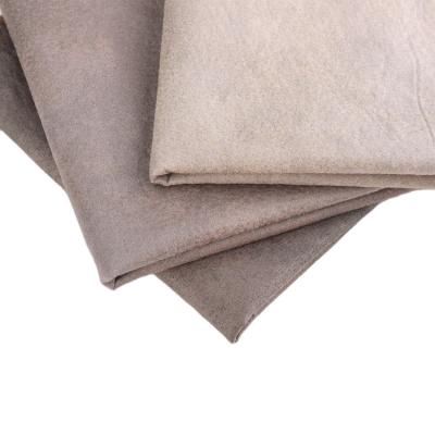 China Hot Sale Breathable Customized Living Room High Quality 100% Polyester Sofa Fabric Foil Suede Fabric for sale