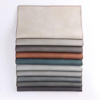 China New Designs 100% Polyester Breathable Custom Faux Leather Hometextile Fabric For Sofa Bed Chair Cushion Easy Sofa Fabric Durable Clean for sale