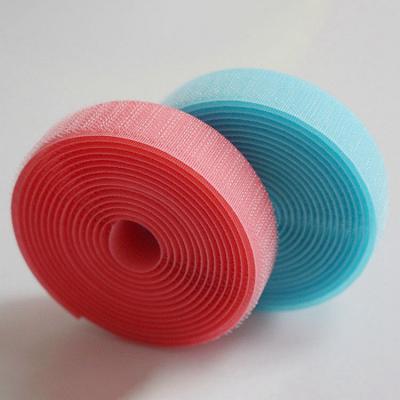 China Durable 2 Inch 100% Colored Nylon Sew On Tether Hook And Loop Roll Accept Printed Hook And Loop Tape for sale