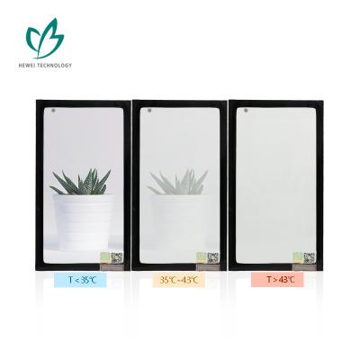 China Contemporary HEWEI Sun Thermochromic Dynamic Shading Insulated Laminated Smart Building Glass For Office for sale