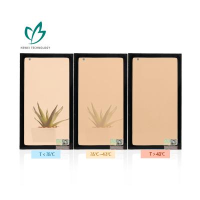 China HEWEI Contemporary Advanced Thermochromic Dynamic Dimming Smart Sun Shading Tempered Glass For Workspace for sale