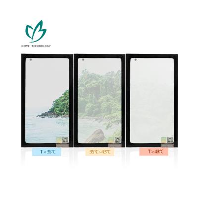 China HEWEI Contemporary High Performance Thermochromic Dynamic Dimming Smart Building Glass For Retail for sale