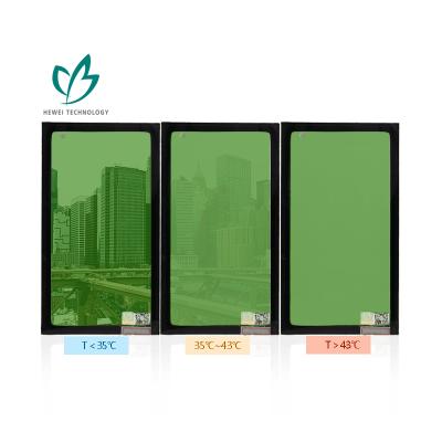 China HEWEI Contemporary Smart Thermochromic Sun Shading Insulating Safety Glass For Building for sale