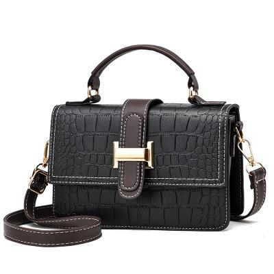 China Other High Quality Fashion Ladies Bag Retro Crocodile PU Leather Shoulder Portable Messenger Bag For Women for sale