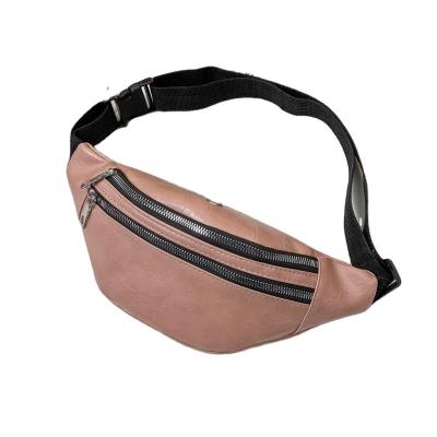 China Waterproof Large Capacity Diagonal Waist Bag Women Messenger Pussy Pack Water Proof Leather Belt Bag Unisex for sale