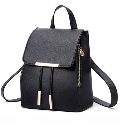 China Fashion Shoulder Bag High Capacity PU Women Waterproof Leather Female Portable Backpacks Backpack Bag for sale