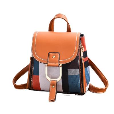 China 2022 Factory new arrival retro anti-theft PU leather leisure outdoor shopping travel women backpack for women for sale